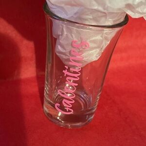 Galentines Pink Lettered Shot Glass